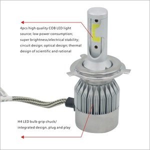 ไฟหน้ารถยนต์ LED C6 H4,H7 H11 8000Lm H1 H3 H4 H7 H8 H9 H10 H11 H16 9005 9006 H4 H7 - Product Image 3