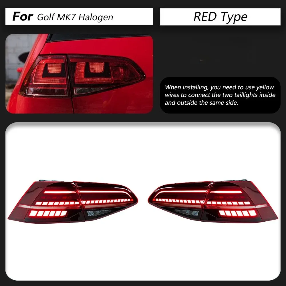 Golf 7 Red Halogen