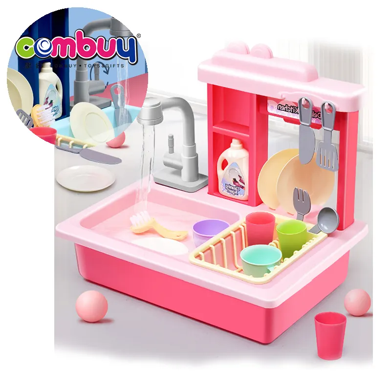 Finta play stufa di cottura di lavaggio del bacino lavello gioco cucina elettrica lavastoviglie giocattoli