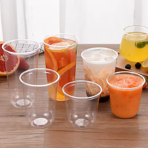 廉价批发食品级PP 495毫升U形奶茶透明杯一次性塑料杯 - Product Image 6