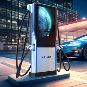 สถานีชาร์จรถยนต์ไฟฟ้าแบบเร็ว INJET 120kW 180kW 240kW 432VAC-528VAC 300A OCCP สำหรับรถยนต์ไฟฟ้าเชิงพาณิชย์ สถานีชาร์จรถยนต์ไฟฟ้าแบบเร็ว DC เครื่องชาร์จรถยนต์ไฟฟ้า - Product Image 1