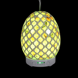 Home Aromatherapy Essential Oil Diffuser with 7 Color <strong>LED</strong> Light, 100ml Mosaic Egg Shape Ultrasonic Diffuser with Timer - Product Image 3