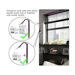 Módulo de persiana enrollable ZigBee Función 220V 2A con botón Arriba/Abajo y control remoto RF Compatible con Alexa Google - Product Image 1