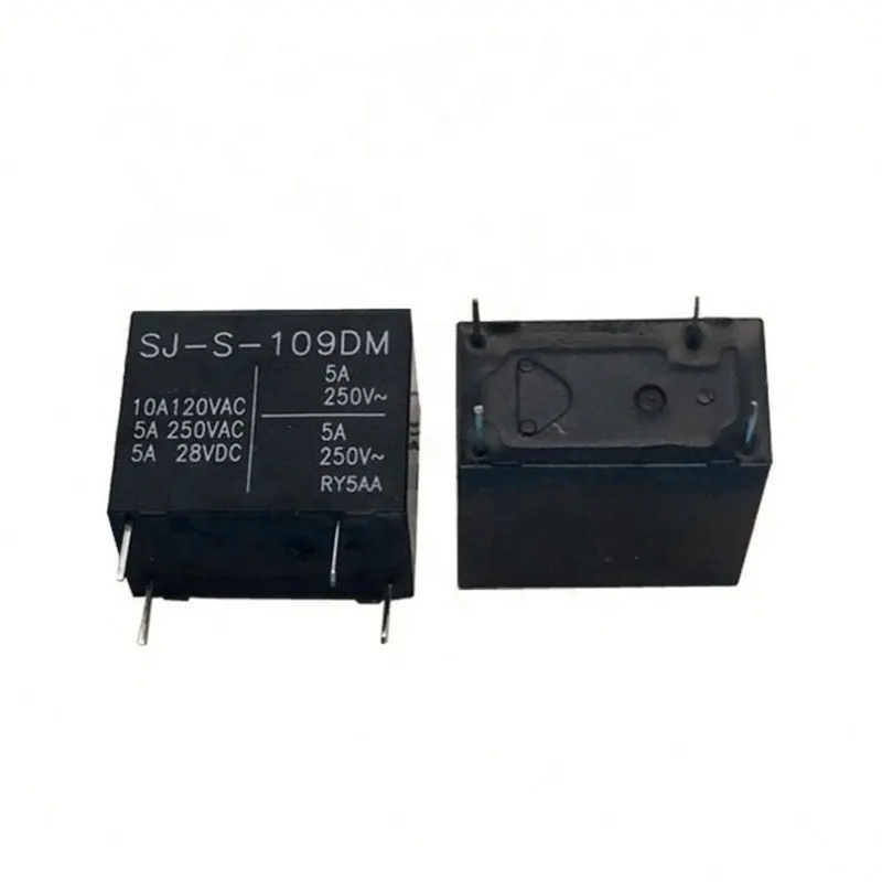 Relé de refrigerador de SJ-S-109DM 9VDC 5A 250VAC 1NO 4PIN HF32F-009-HS minitype relé de potencia