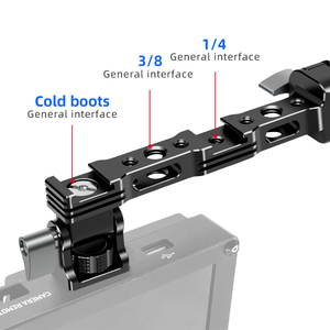 調整可能なNATOクランプカメラモニターマウントRS2/RSC2/RS3/RS3 Mini/RS4/RS4 Pro安全取り付けアルミ合金モニター取り付け
