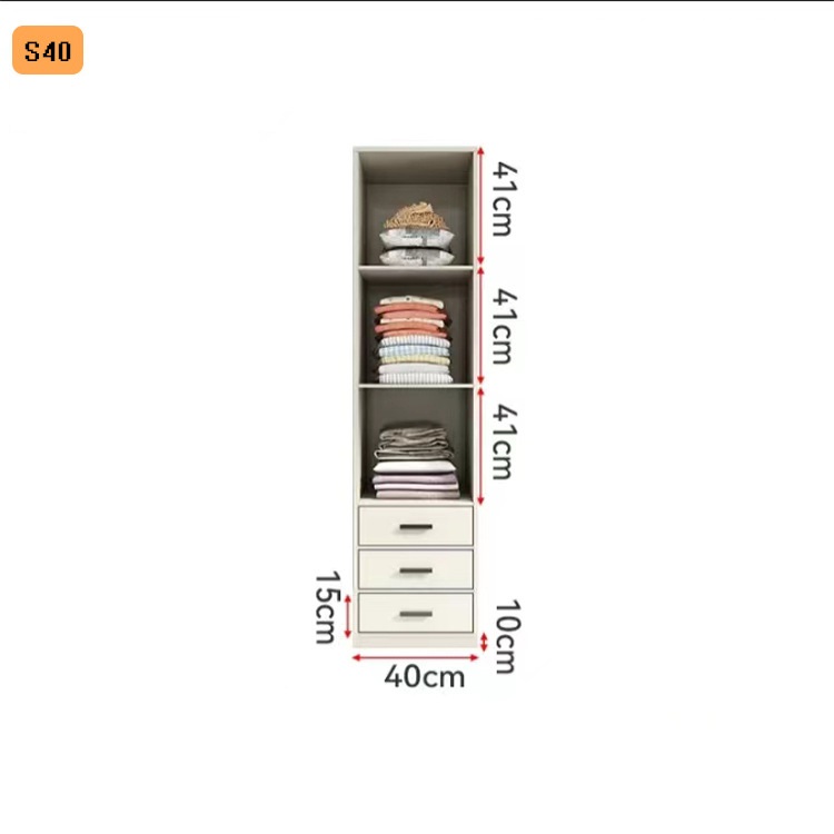 S40 tout blanc haut 180 large 40 profondeur 50