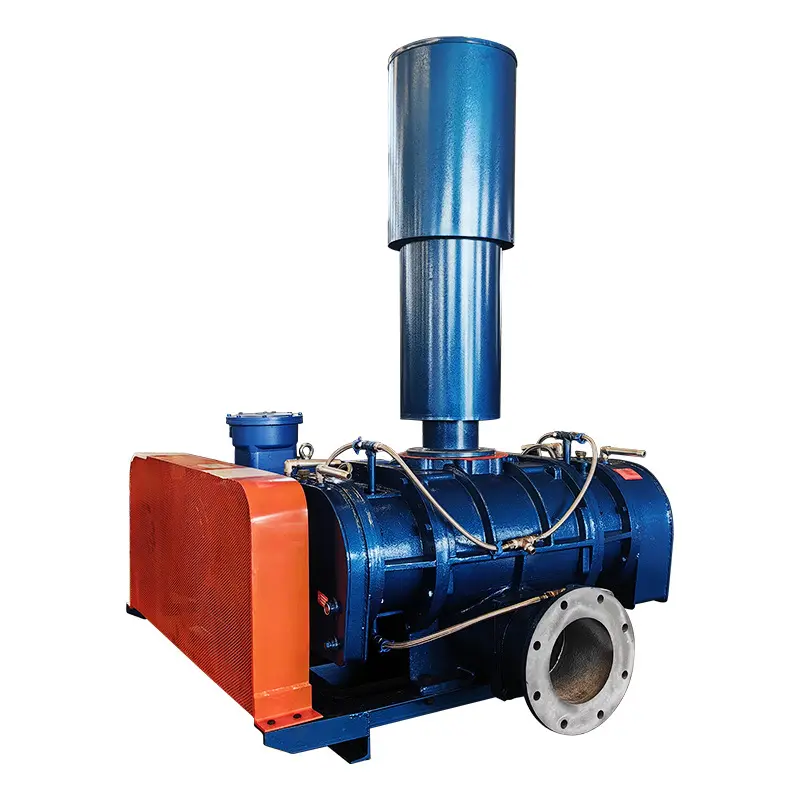 0.6-184m3/min産業および生命排水処理プラント用の下水曝気処理装置トライローブルーツブロワー