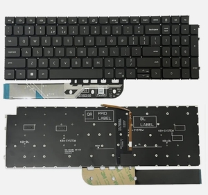 Novo Teclado para Notebook Inspiron 15 3511 3515 5510 5515 7510 16 Plus 7610 Teclado Portátil EUA Preto Retroiluminado Sem Moldura - Product Image 1