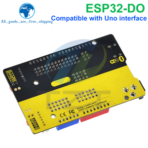 ESP32 Entwicklungsbrett 16 MB kompatibel mit UNO R3/UNO R4 Schnittstelle ESP-DO Roboterniveau Exam 56 Haupteinstellbrett für Arduino