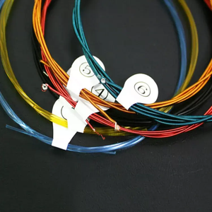 Nueva cuerda de nailon de colores de alto grado, cuerdas de guitarra clásica coloridas recubiertas a prueba de óxido, forma de fábrica de China