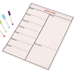 Personalizado Mini niños imán de papel marcador Bloc de notas pegatina doble cara hoja pizarra imán Calendario para nevera tablero de borrado en seco - Product Image 6