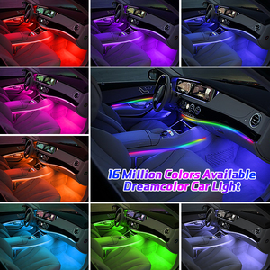 18-in-<strong>1</strong> RGB Acrylic Ambient Light Strip for Cars Smart APP Control <strong>LED</strong> Backlight Universal Interior Decoration Remote Fit - Product Image 5