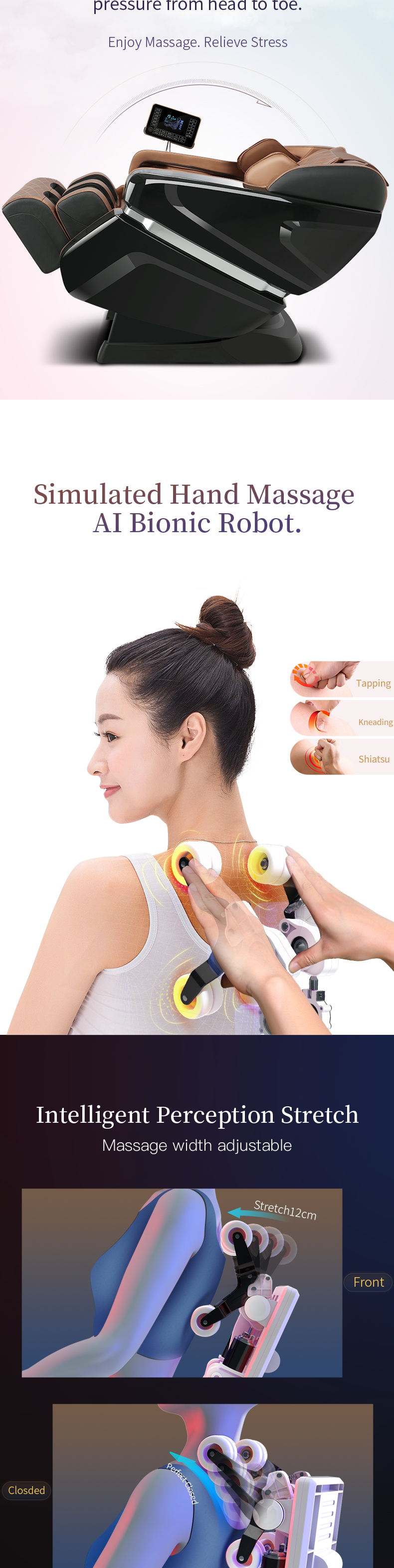 Jare M8 Manufacturer  Cheap price  Sale Sl-Track Parts Massager Zero Gravity Material Origin Type Full body Massage Chair