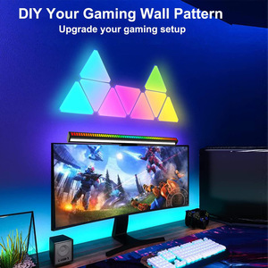 6パックRGBICトライアングルウォールライトパネルモダンなアプリ制御スマートLEDライトホワイトゲーム用セットアップリビングルーム - Product Image 4