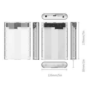 3.5インチSATAHDDエンクロージャーモバイルケース6bpsモニタリングハードディスク (透明シェル付き) - Product Image 3