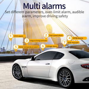 F8 tự động mét đa chức năng Head up Display HUD Đồng hồ tốc độ OBD2 đo cho xe ô tô với 6 khác nhau UI - Product Image 6