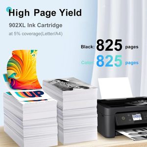 Yüksek kaliteli 902XL HP mürekkep kartuşları 902XL Combo paketi yedek yazıcı (5 paket) HP mürekkep kartuşları için uyumlu - Product Image 4