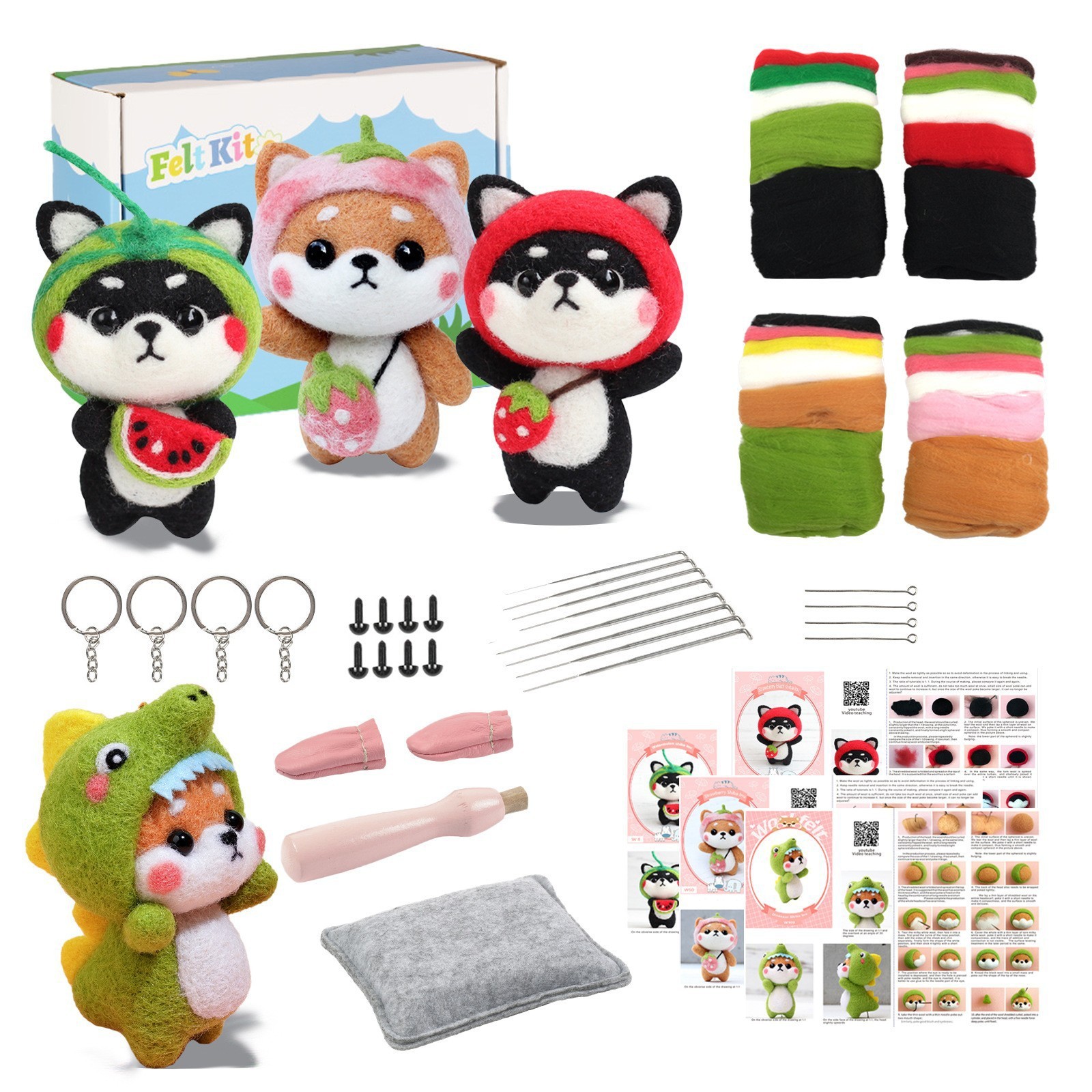Kit per feltratura cani * 4 pezzi per set