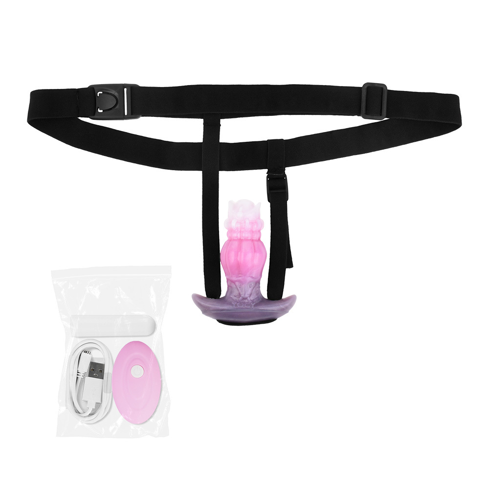 YC-2152TD-T strapon anal plug +vibrating