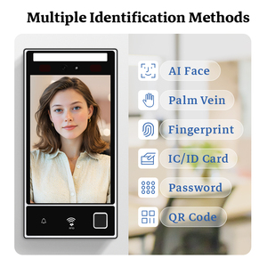 Realand zdf4698s 8 inch ai mặt TCP/IP dựa trên web kiểm soát truy cập sinh trắc học Thời gian ghi âm Máy chấm công tầm nhìn ban đêm đám mây - Product Image 4