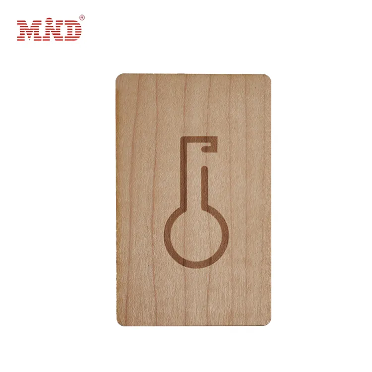 Alta calidad naturaleza eco amigable RFID NFC Tarjeta de madera personalizada Tarjeta de madera de negocios