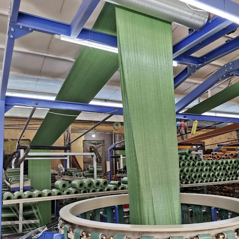 יצרן סיני עמ 'ארוגים שקיות אשפה ירוקות, ממוחזר עמ' ארוג פסולת בניין