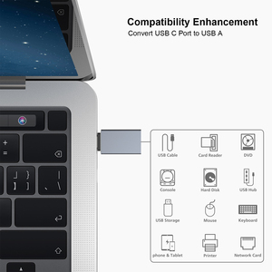 ปรับแต่งอะแดปเตอร์ USB C เป็น USB 3.0, USB C เป็นอะแดปเตอร์ชายกับหญิง - Product Image 4