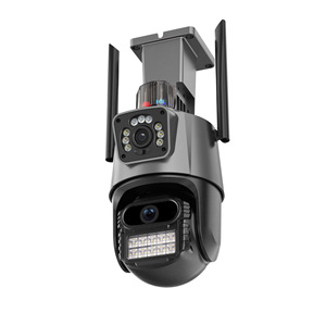 Hot Sale Wifi <strong>Camera</strong> Dual Lens <strong>Security</strong> Protection Waterproof <strong>Security</strong> CCTV <strong>Camera</strong> Light Alarm IP <strong>Camera</strong> - Product Image 1