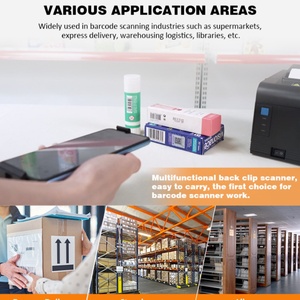 Back Clip Design High-End 2D Wireless Barcode Scanner LED CMOS Manual USB <strong>QR</strong> <strong>Code</strong> Reader Compatible <strong>IOS</strong> <strong>Android</strong> Linux - Product Image 6