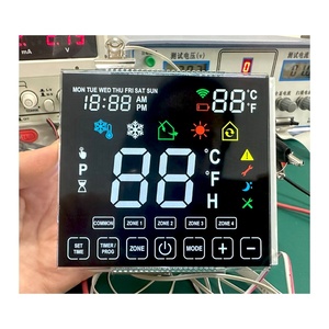Fernbedienung Digit TN HTN Panel Glas Custom Design Segment LCD Small 7 Segment Display LCD-Bildschirm mit Silikon Zebra - Product Image 3