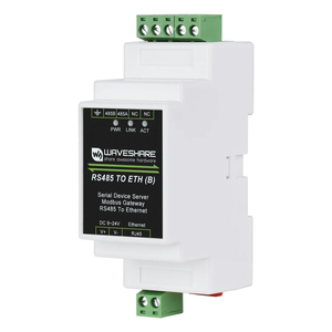 Waves hare Industrial Modbus RS485 Serieller Server, RS485 zu RJ45 Ethernet, TCP/IP zu Seriell, Rail-Mount-Unterstützung, POE-Funktion - Product Image 1