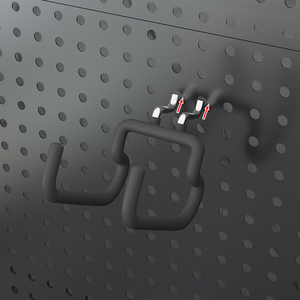 25-Loch Pegboard Zubehör-Haken-Set Freistehender Aufbewahrungsständer Zubehör-Regal E-Sports-Stil DIY Präsentationsständer - Product Image 5