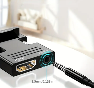 HD Line Interface Adapter HDM <strong>to</strong> VGA With Audio for Computer Monitor TV and Projector Converter Audio Splitter &amp; Converter - Product Image 5