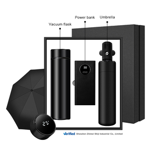 Corporativo Cliente Vip Lembrança Presente itens Frasco de vácuo Guarda-chuva power bank Promocionais Brindes negócios Gift Set