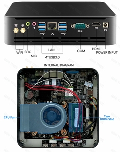 Intel Coe I7 9700 I5 9400 I3 9100 Win10 <strong>Desktop</strong> <strong>Computer</strong> Gamer Pc Linux HTPC UHD630 HD VGA Intel Nettop Barebone Gaming Mini PC - Product Image 3
