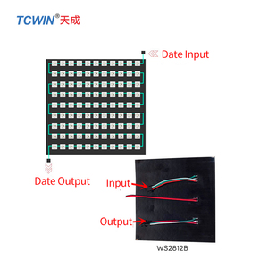 Tcwin светодиодный программируемый экран WS2812B RGB 5050SMD цифровой 16x16 256 пикселей индивидуально адресуемый полный цвет мечты для Arduino - Product Image 4
