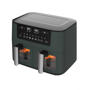 Nuovo arrivo due cestini doppi forno senza olio di grande capacità friggitrice ad aria doppia antiaderente multifunzionale digitale - Product Image 3