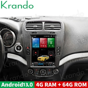 Krando 9.7 ''テスラスタイルカーマルチメディアforFiat Freemont Dodge Journey 2011-2020 Androidマルチメディア内蔵ワイヤレスCarPlay