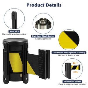 Có thể thu vào nhựa rào cản băng <span class=keywords><strong>cassette</strong></span> kiểm soát giao thông sự kiện cảnh báo vành đai gắn rào cản bức tường <span class=keywords><strong>Cassette</strong></span> vành đai traust - Product Image 2