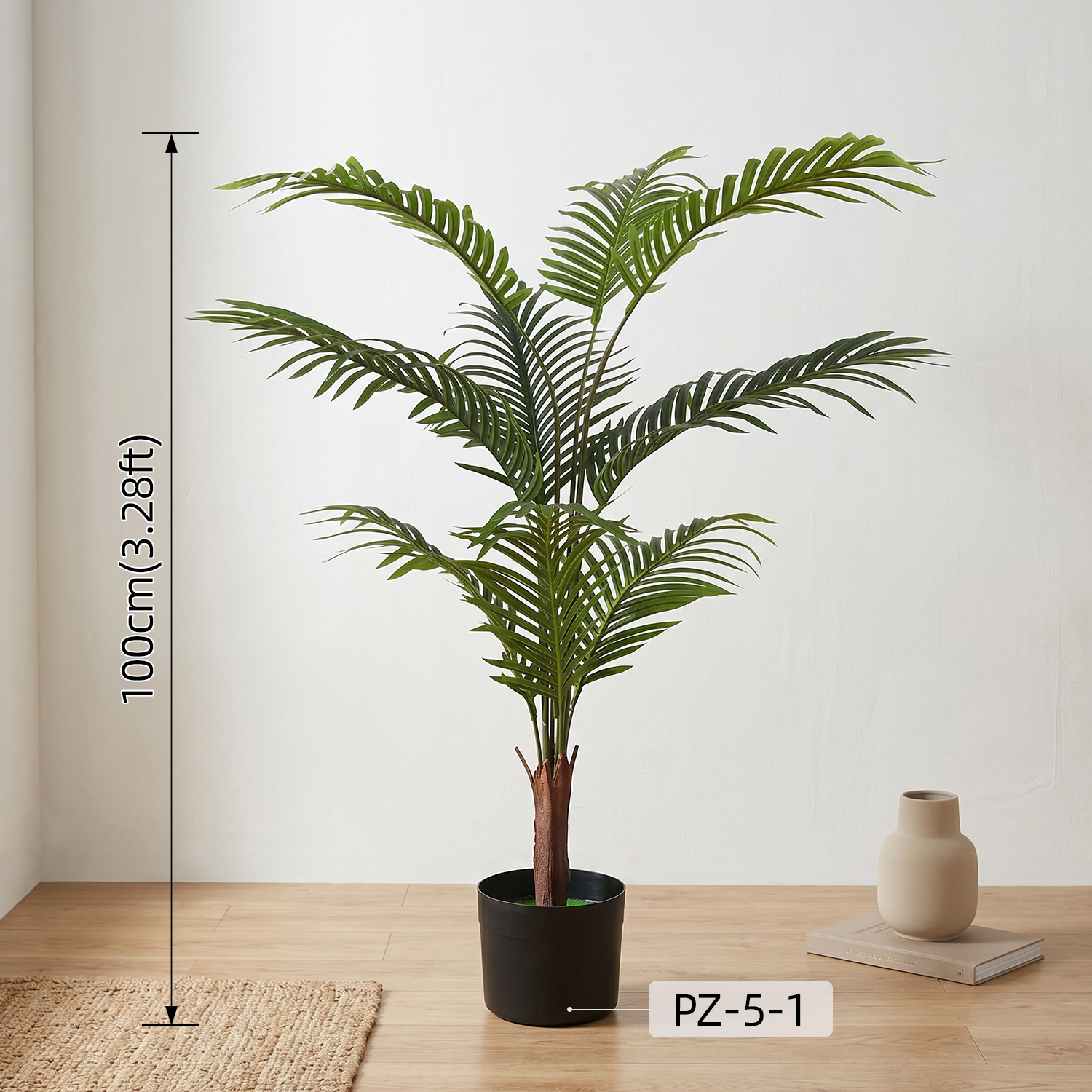 Fake Palm Tree Potted Artificial Greenery Plant