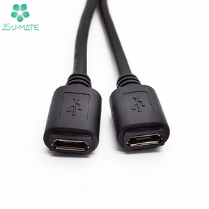 สายต่อขยายสาย USB มุม90องศาไมโคร B 5P ตัวผู้-ตัวเมียสายขยายข้อมูล L-Micro Macho B สายเคเบิล USB2.0ตัวเมีย-ตัวผู้ - Product Image 3