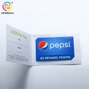 Papel PVC Plástico Tarjeta de regalo Scratch Code Voucher Cards con código de barras - Product Image 5