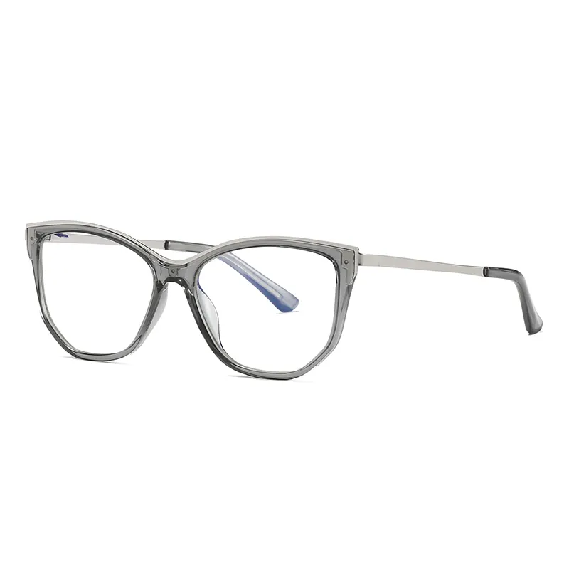 Nouvelles lunettes progressives échantillon gratuit femmes oeil de chat uni japonais forme différente cadres optiques Tr90 Guangzhou Transparent