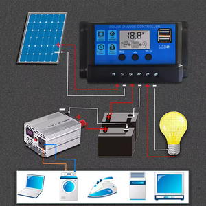 Controlador de Panel Solar Inteligente, Bombilla de Salida, 24V, 12V, CC, 10A, 30A, 50A, 60A, 20A, Manual, PWM, Cargador Solar - Product Image 6