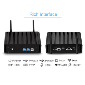 Mini pc i7 5500U 2,70 GHz Mini computadora DDR3L 1300/1666MHz, 1,35 V RAM SATA 6 Gb/s SATA de 4K HD VGA WiFi Gigabit LAN pc de escritorio - Product Image 3