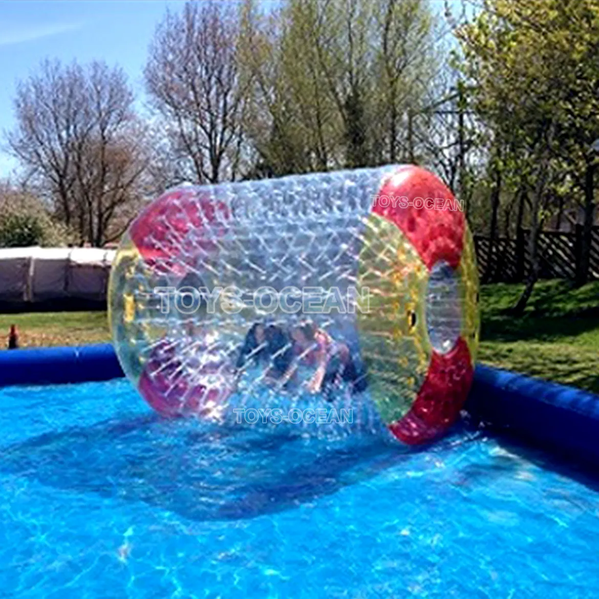 Colorido transparente inflable agua caminar Zorb Roller Ball