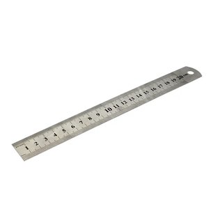 30cm定規カスタムステンレス鋼スケール定規学校の学生教育定規の実際のサイズ - Product Image 6