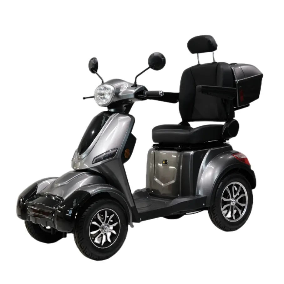 Elderly 1000W 60V electric handicapped scooter four wheels EEC e motorcycle with box hot selling