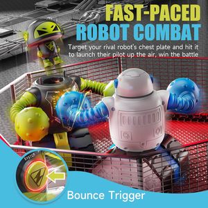 DWI Dowellin Remote Control <strong>Fighting</strong> <strong>Robots</strong> Set of 2, <strong>RC</strong> Ejecting Battle <strong>Robot</strong> with Adjustable Sound &amp; Light - Product Image 2