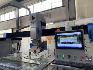 Ganger <span class=keywords><strong>CNC</strong></span> GQ-3220DS 5 Achsen Granit-Brücke Säge Arbeitsplatte Bearbeitung Steinschnittmaschine mit Kamera - Product Image 5